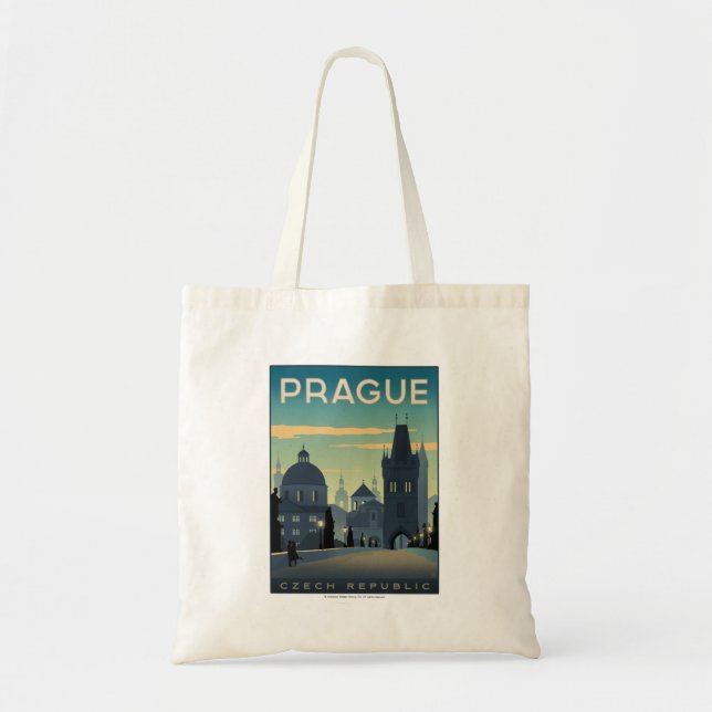 Bolso De Tela Praga, República Checa (Frente)