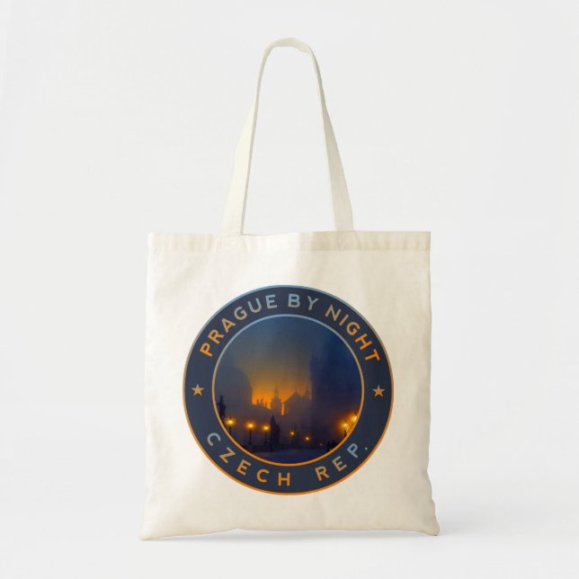 Bolso De Tela Praha de noche (Frente)