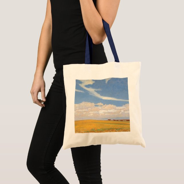 Bolso De Tela Prairie tras tormenta de Maynard Dixon, arte vinta (Anverso (producto))