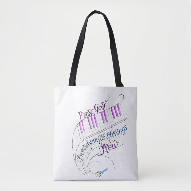 Bolso De Tela Praise Music Tote  (Anverso)