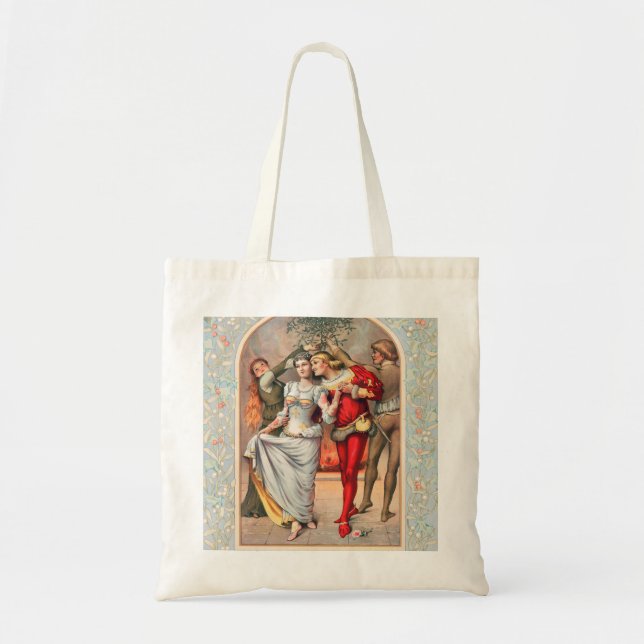 Bolso De Tela Prang's Christmas Card (ca. 1886) Totebag. (Frente)