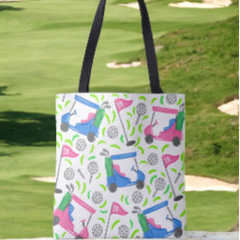 Bolso De Tela Preámbulo de golf verde azul rosa