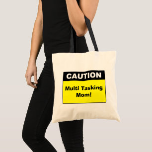 Bolso De Tela Precaución de mamá con multitareas