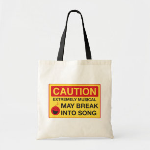 Bolso De Tela Precaución: Extremadamente Musical