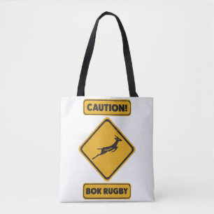 Bolso De Tela Precaución - SpringBoks Cruzando