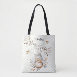 Bolso De Tela Preciosa acuarela de aves para bebés