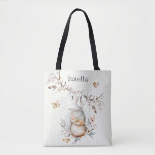 Bolso De Tela Preciosa acuarela de aves para bebés