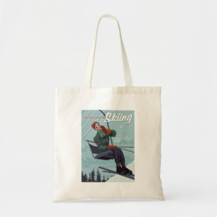 Bolso De Tela Preferiría Esquiar Impresión