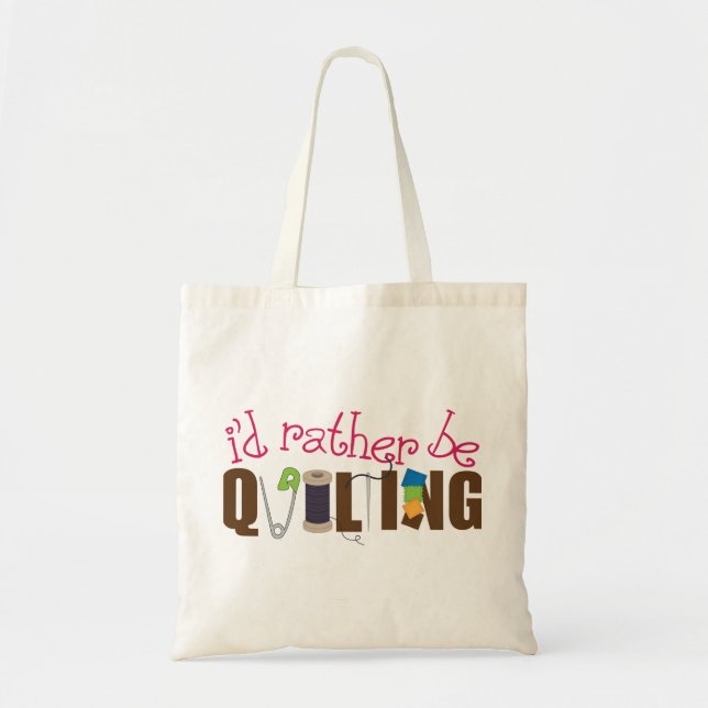 Bolso De Tela Preferiría Estar Aterrando (Frente)