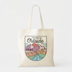 Bolso De Tela Preferiría Estar Fuera