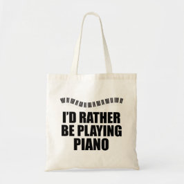 Bolso De Tela Preferiría Jugar Piano
