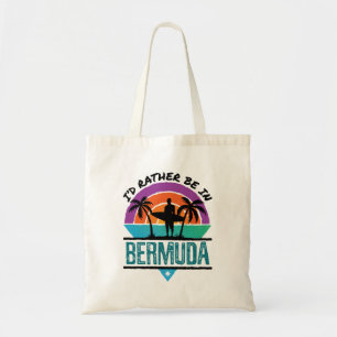 Bolso De Tela Prefiero estar en Bermudas