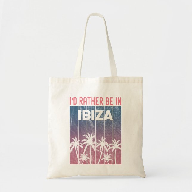 Bolso De Tela Prefiero estar en Ibiza (Frente)