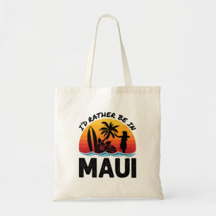 Bolso De Tela Prefiero estar en Maui Hawaii