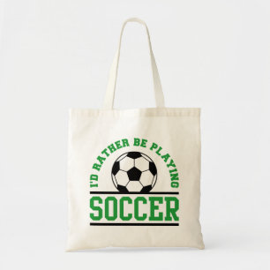 Bolso De Tela Prefiero jugar al fútbol