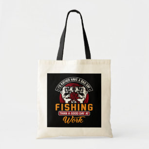 Bolso De Tela Prefiero pescar un mal día