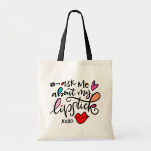 Bolso De Tela Pregúntame por mi lápiz labial