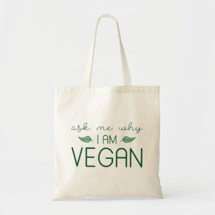 Bolso De Tela Pregúntame por qué soy vegan
