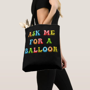 Bolso De Tela Pregúntame por un globo - Niños divertidos, colori