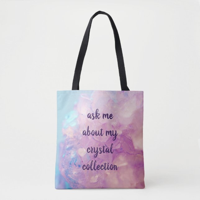 Bolso De Tela Preguntarme sobre mi colección de cristal (Anverso)
