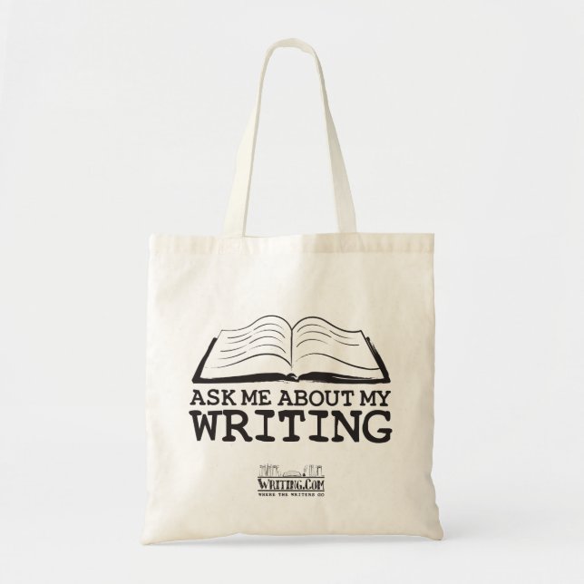 Bolso De Tela Pregúnteme acerca de mi escritura (el bolso) (Frente)