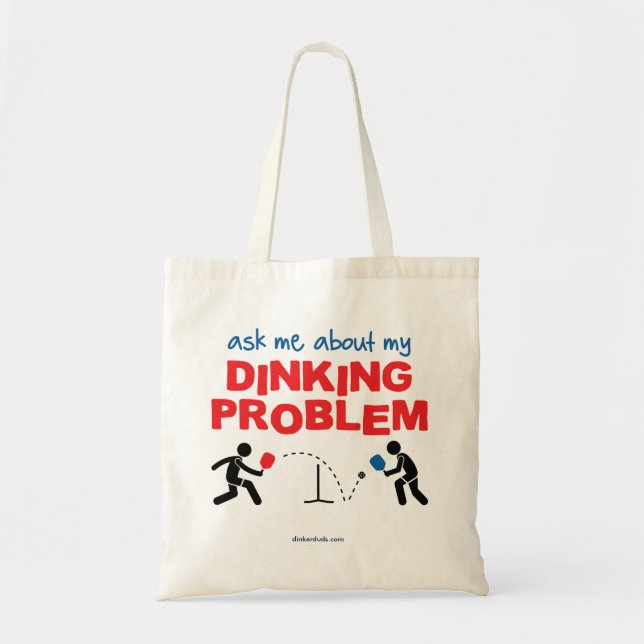Bolso De Tela Pregúnteme acerca de mi tote de Pickleball del (Frente)