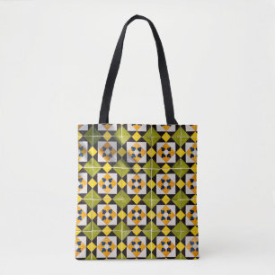 Bolso De Tela Prendas verdes y naranjas