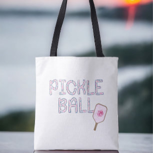 Bolso De Tela Preppy Pickleball Personalizado