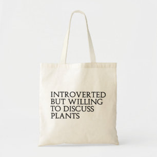 Bolso De Tela Presentado pero dispuesto a discutir las plantas