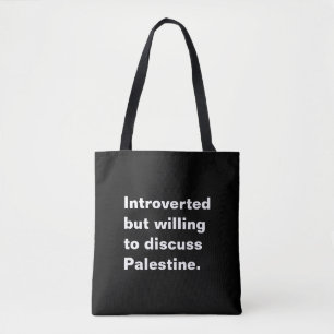 Bolso De Tela Presentado pero dispuesto a discutir sobre Palesti