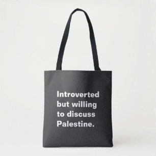 Bolso De Tela Presentado pero dispuesto a discutir sobre Palesti