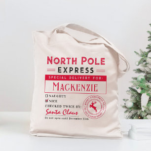 Bolso De Tela Presente De Navidades Personalizados De Santa Sede