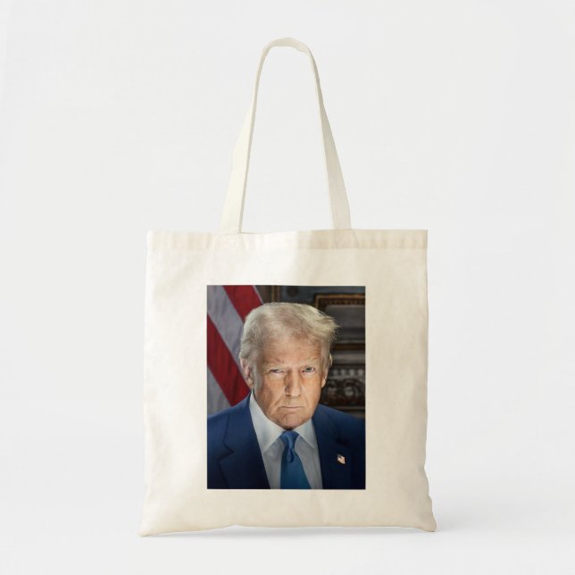 Bolso De Tela Presidente estadounidense Donald Trump Foto 2025 (Frente)