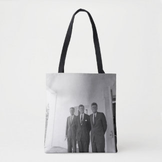 Bolso De Tela Presidente John Kennedy y Brothers American Camelo