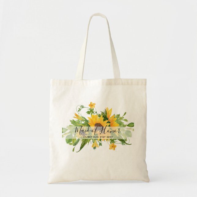 Bolso De Tela PRESUPUESTO Novias de la dama de honor regalos de  (Frente)