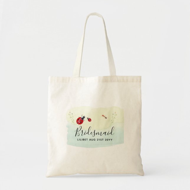 Bolso De Tela PRESUPUESTO Novias de la dama de honor regalos de  (Frente)