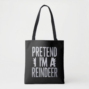 Bolso De Tela Pretende que sea un disfraz de Navidades de renos