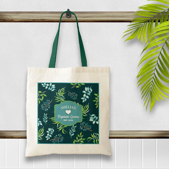 Bolso De Tela Pretty Watercolor Floral Garden (Subido por el creador)