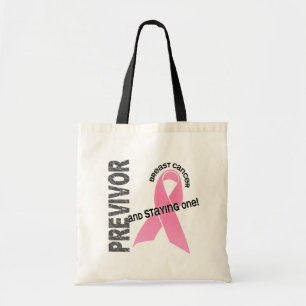 Bolso De Tela Previvor 1 cáncer de pecho