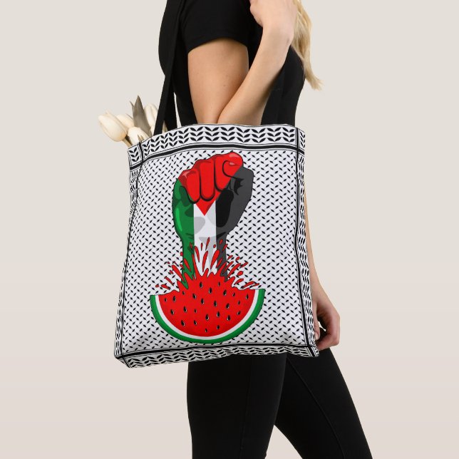 Bolso De Tela Prima de resistencia palestina sobre la sandía (Detalle)