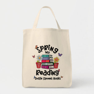 Bolso De Tela Primavera Al Leer Libros De Dustin Stevens