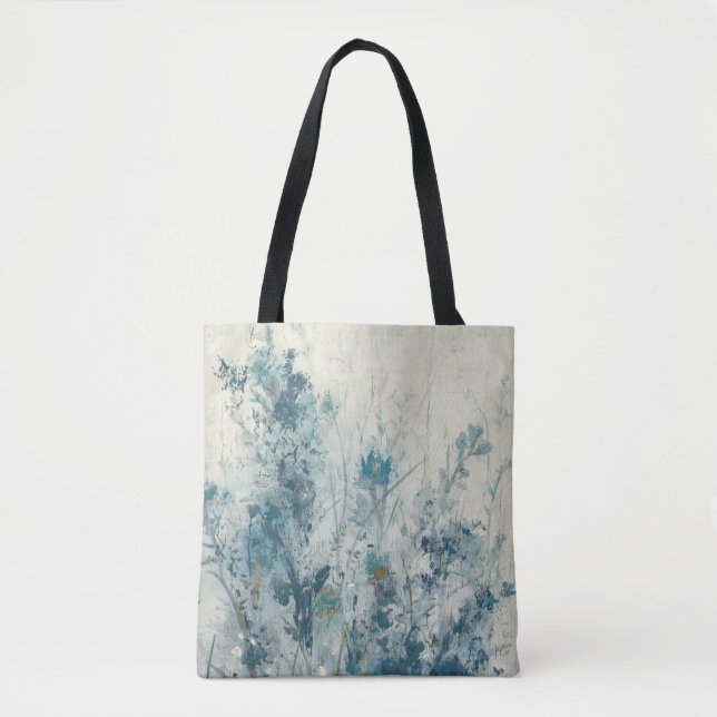 Bolso De Tela Primavera Azul (Anverso)