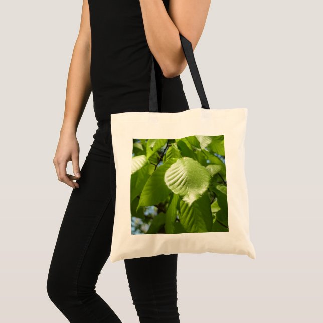 Bolso De Tela Primavera Birch deja el árbol verde (Anverso (producto))