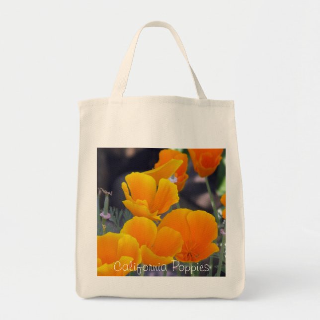 Bolso De Tela Primavera de California vacuna Tote orgánico (Frente)