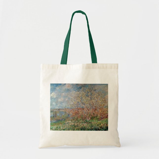 Bolso De Tela Primavera de Claude Monet el | (Frente)