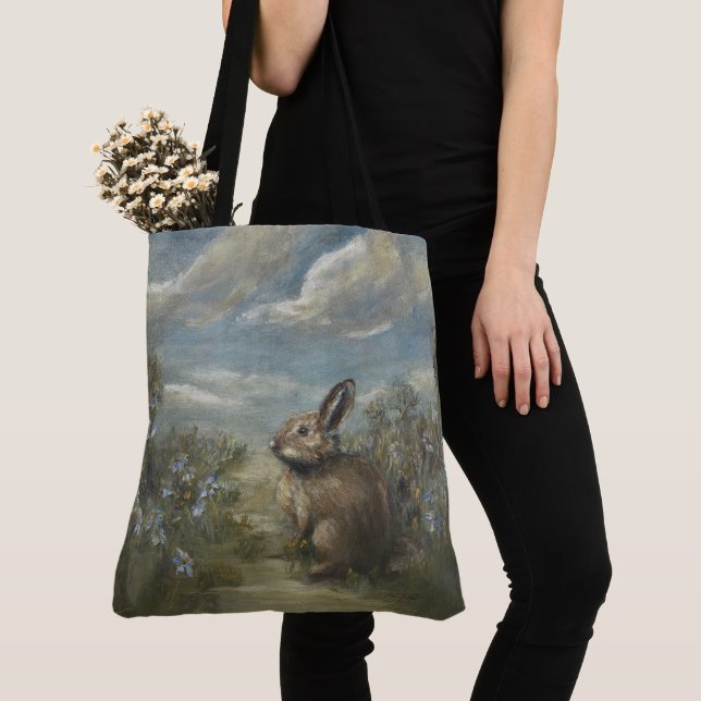 Bolso De Tela Primavera de Conejito Op1 (Detalle)