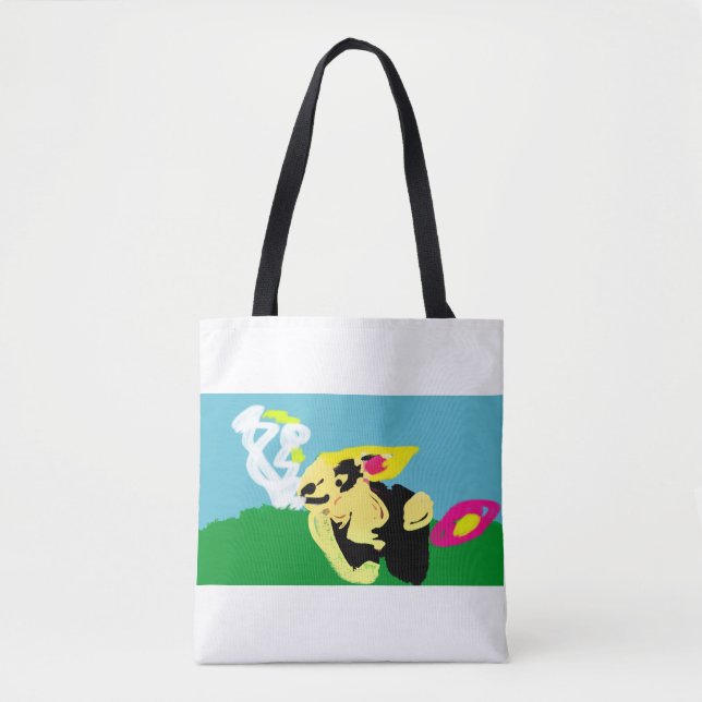 Bolso De Tela Primavera de conejo   (Anverso)