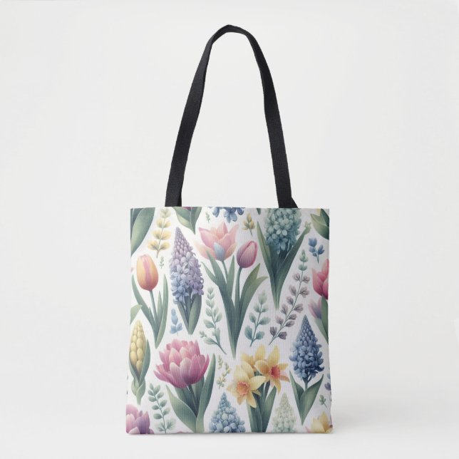 Bolso De Tela Primavera En Pascua (Anverso)