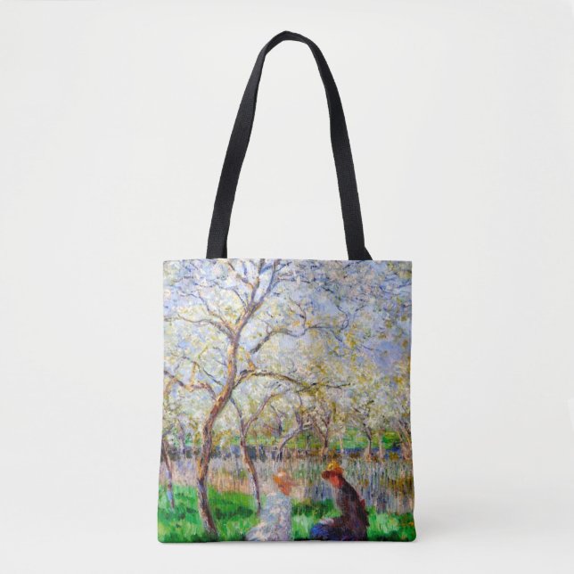 Bolso De Tela Primavera, Monet (Anverso)