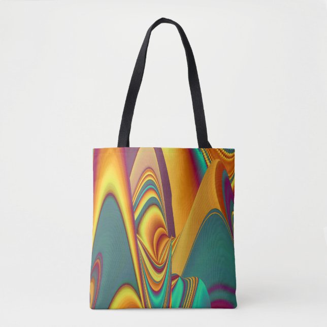 Bolso De Tela Primavera Verano Otoño Flores Magia (Anverso)